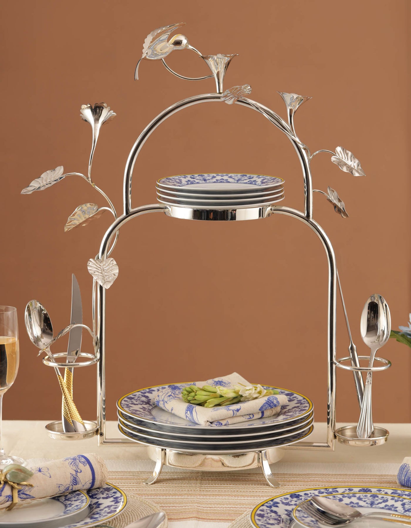 Silver Plated Buffet Caddy