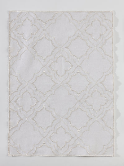 Silver Symmetry Placemats - Set of 4