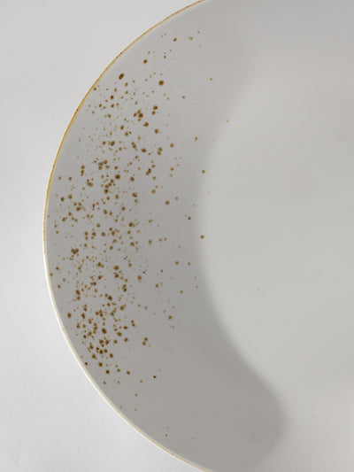 Gold Splatter Quarter Plate Set of 2