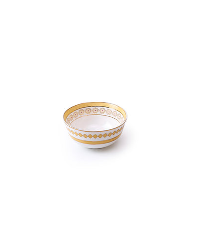 24K Gold Leafed Yellow Gift set - 2 Bowls and 1 Platter