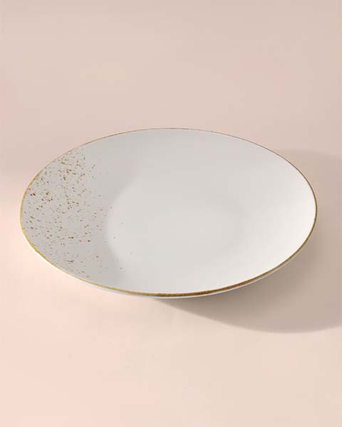 Gold Splatter Charger Plate