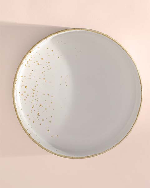 Gold Splatter Salad Plate