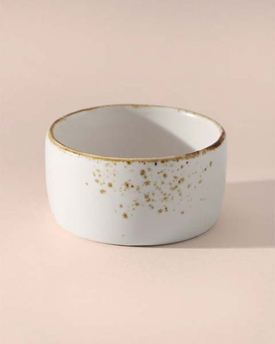 Gold Splatter Round Dip Bowl