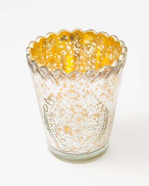 Scallop Glass Votive - Small