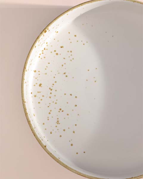 Gold Splatter Salad Plate