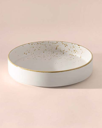 Gold Splatter Salad Plate