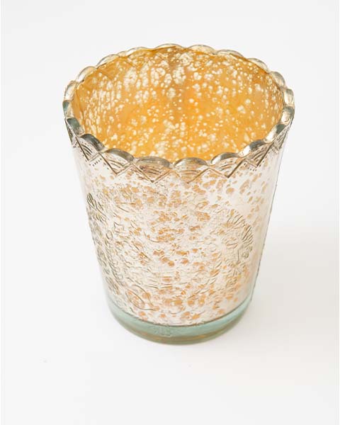 Scallop Glass Votive - Small