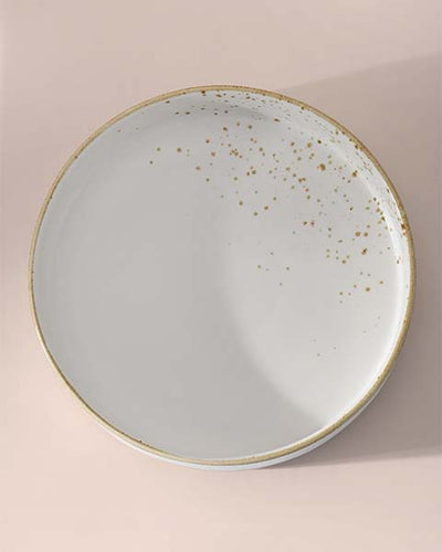 Gold Splatter Salad Plate