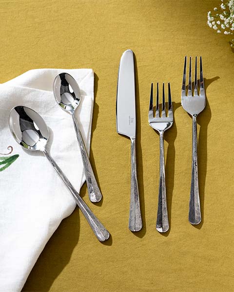 Silver Lining Dinner Fork Set - Set of 4