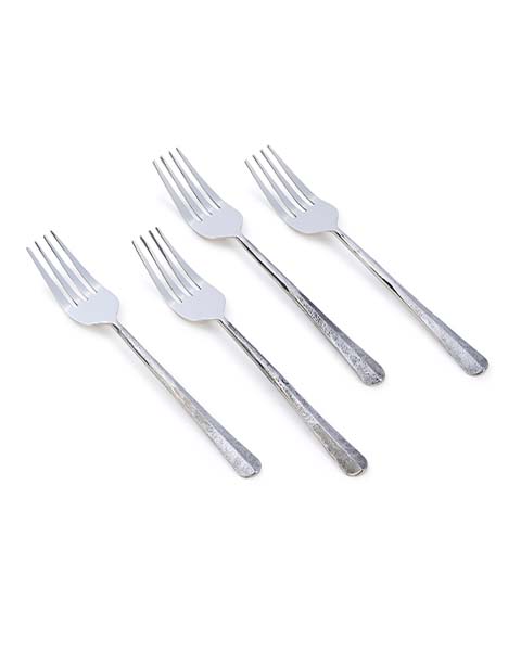 Silver Lining Dinner Fork Set - Set of 4