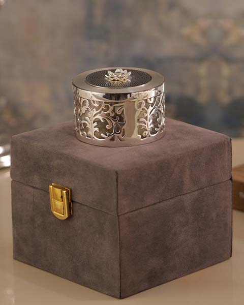 Ornamo Silver-Plated Jar