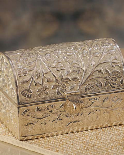 Treasure Trove Silver-Plated Jewellery Box