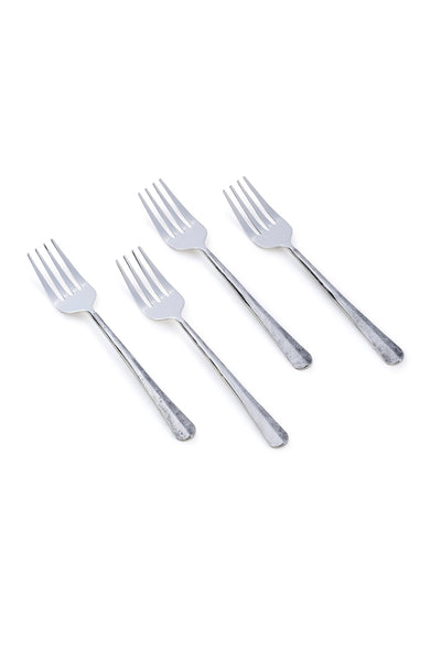Silver Lining Dessert Fork Set - Set of 4