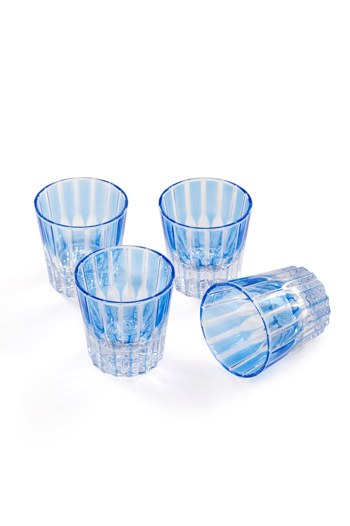 Blue Whiskey Glass Set Of 4 Buy Luxury Glassware Sets Online At Table-Manners