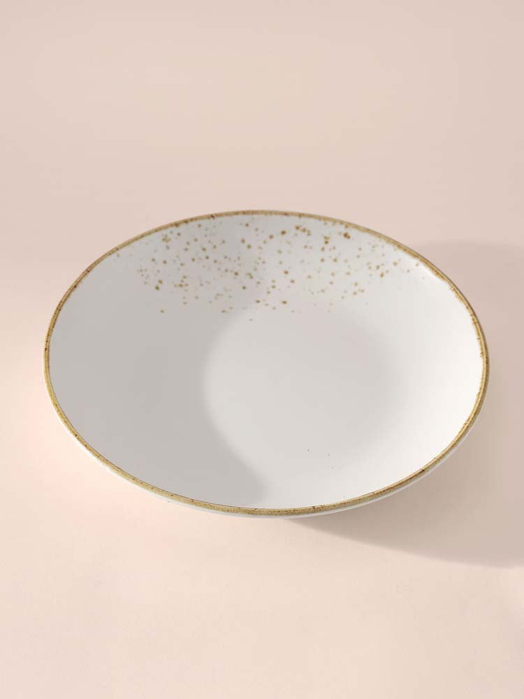 Gold Splatter Dinner Plate