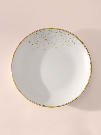 Gold Splatter Dinner Plate