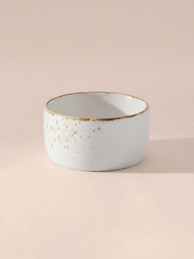 Gold Splatter Dessert Bowl