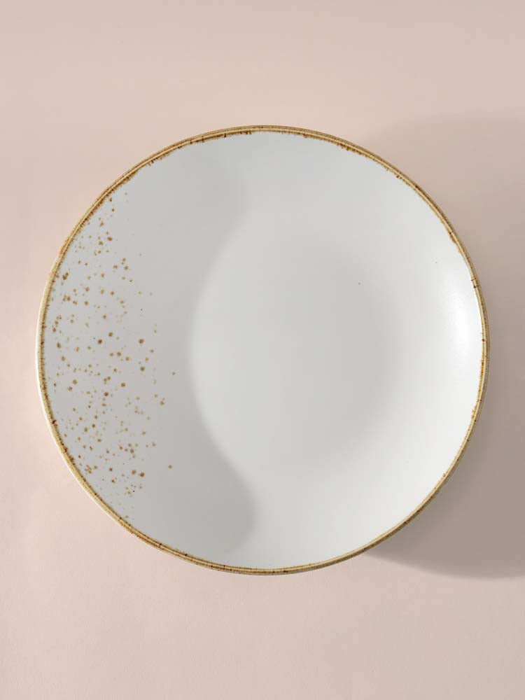 Gold Splatter Quarter Plate