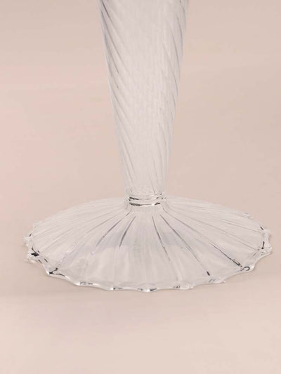 Crystal Glass Candle Holder - Clear