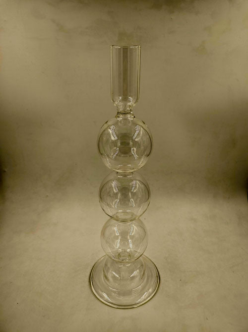 Clear Taper Candle Holder