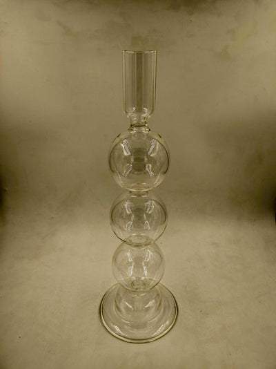 Clear Taper Candle Holder