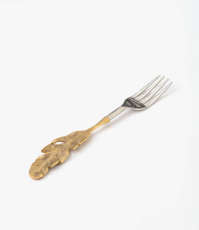 Gold Leaf Cutlery Set - Set of 4