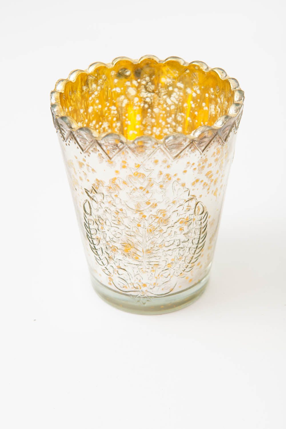 Scallop Glass Votive - Medium